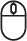 Outline art work of a computer mouse